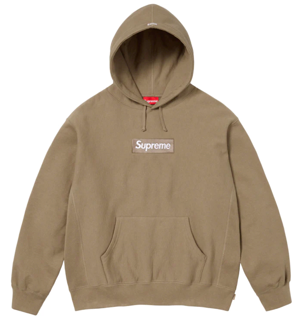 Supreme Box Logo Hooded Sweatshirt Brown Sneakers Depot