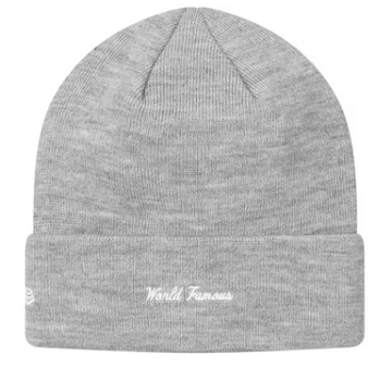 Supreme New Era Box Logo Beanie (FW17) Heather Grey – zdjęcie 2