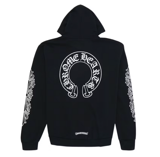 Chrome Hearts Horse Shoe Floral Hoodie