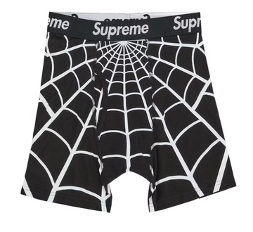 Supreme x Hanes Spider-Man Bokserki Black