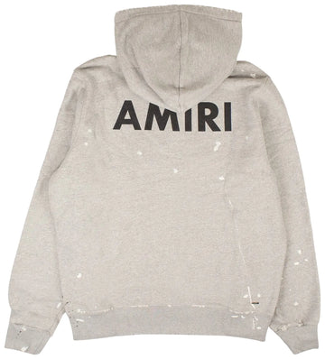 Amiri Army Paint Hoodie Grey