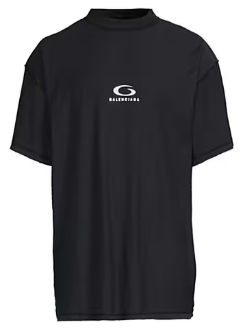 Balenciaga Inside Out Tee Washed Black