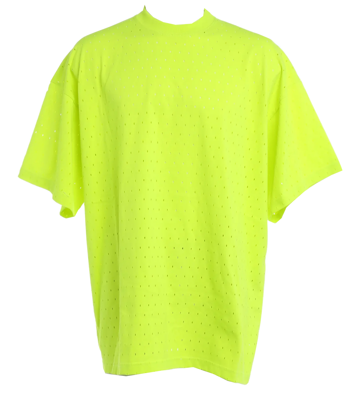Balenciaga With Holes Neon Tee Yellow