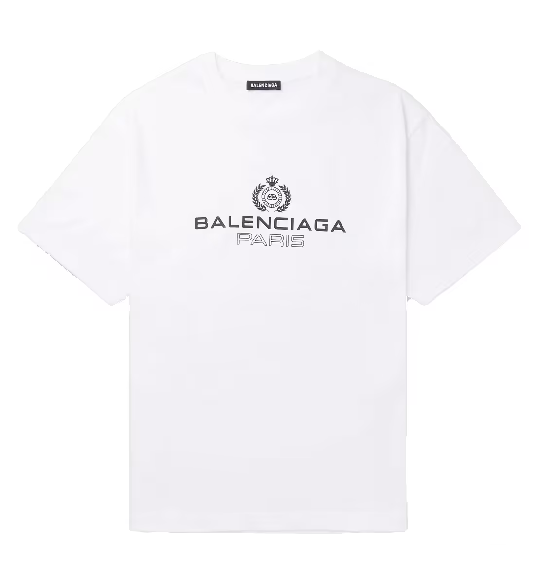 Balenciaga Paris Laurel Tee White