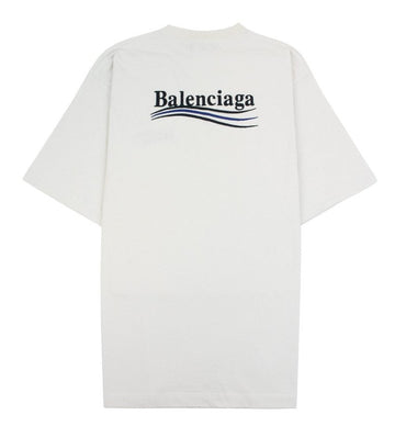 Balenciaga Political Campaign Logo Tee White