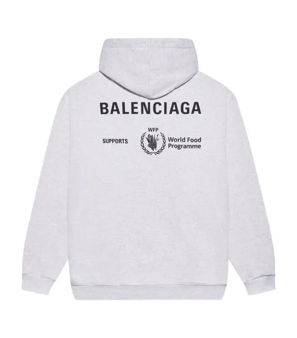 Balenciaga World Food Programme Hoodie Grey
