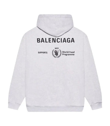 Balenciaga World Food Programme Hoodie Grey