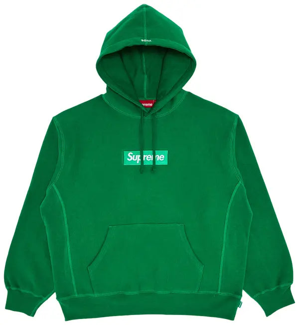 Supreme Box Logo Hooded Sweatshirt (FW24) Green – Sneakers Depot Supreme Box Logo Hooded Sweatshirt (FW24) Green – Sneakers Depot