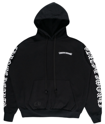 Chrome Hearts Script Pullover Hoodie Black