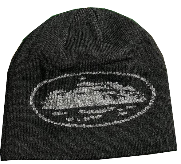 Corteiz Alcatraz Beanie Black