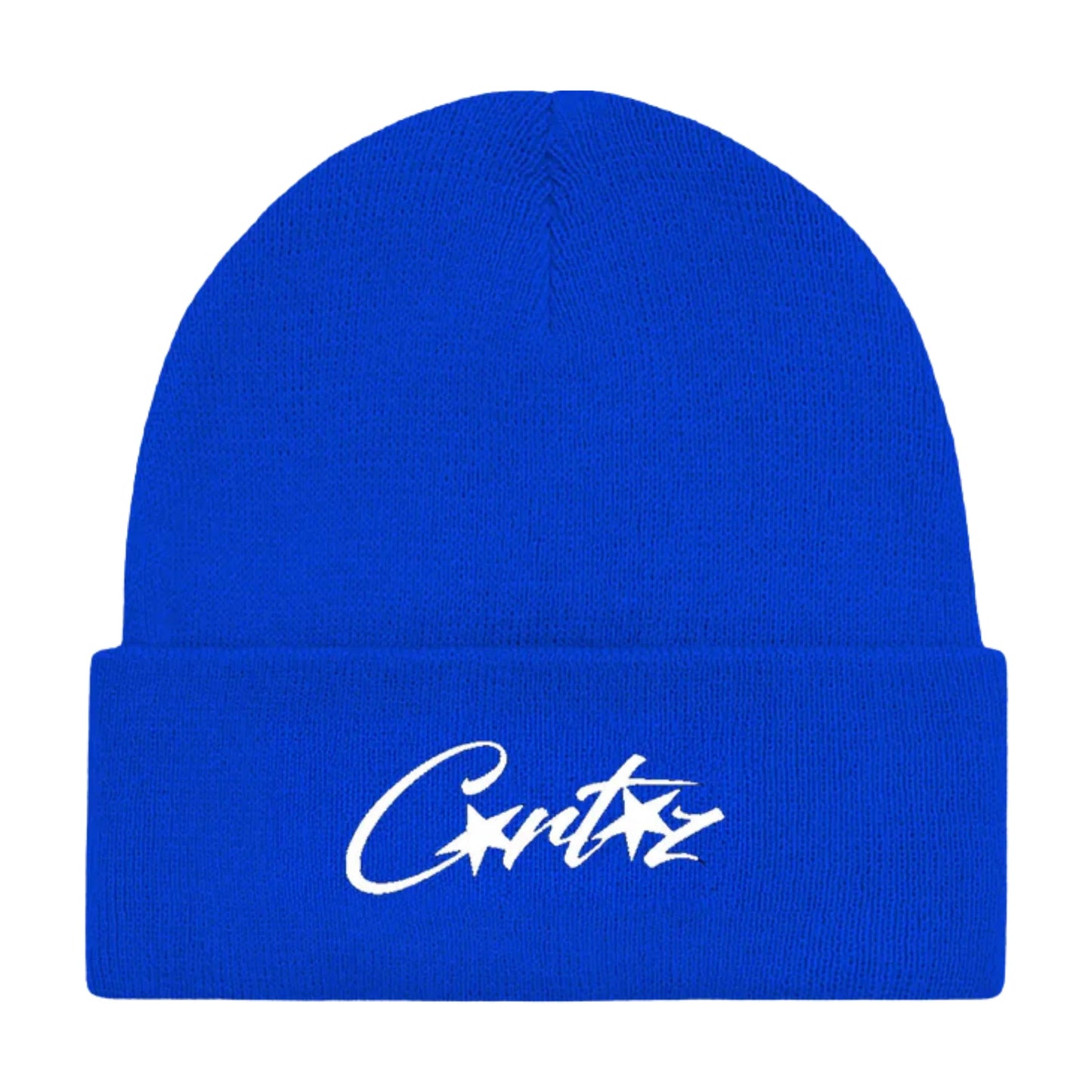 Corteiz Allstarz Folded Beanie Blue