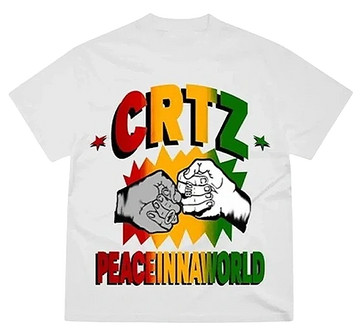 Corteiz PeaceInnaWorld Tee White