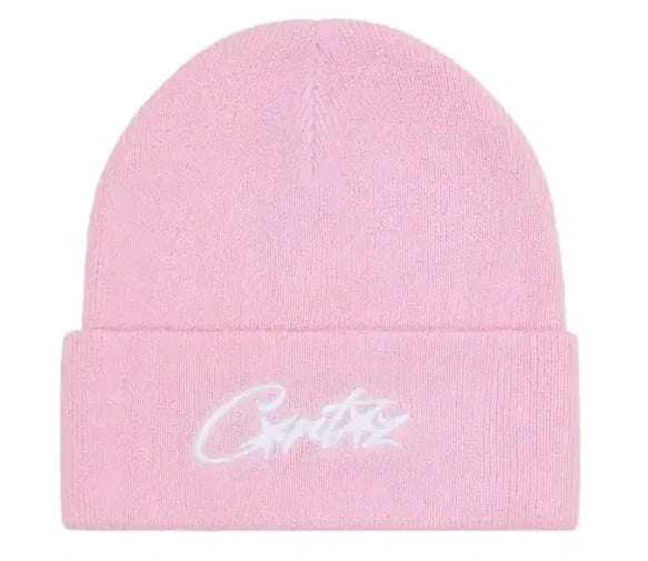 Corteiz Allstarz Folded Beanie Pink