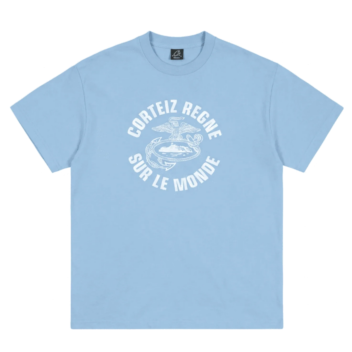 Corteiz Regne Sur Le Monde Tee Baby Blue