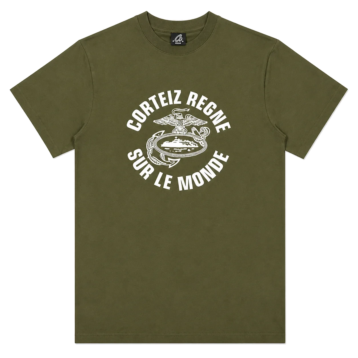 Corteiz Regne Sur Le Monde Tee Olive