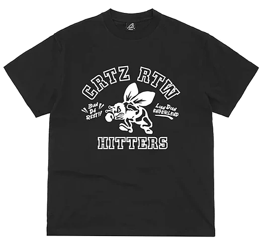Corteiz The Hitters Tee Black