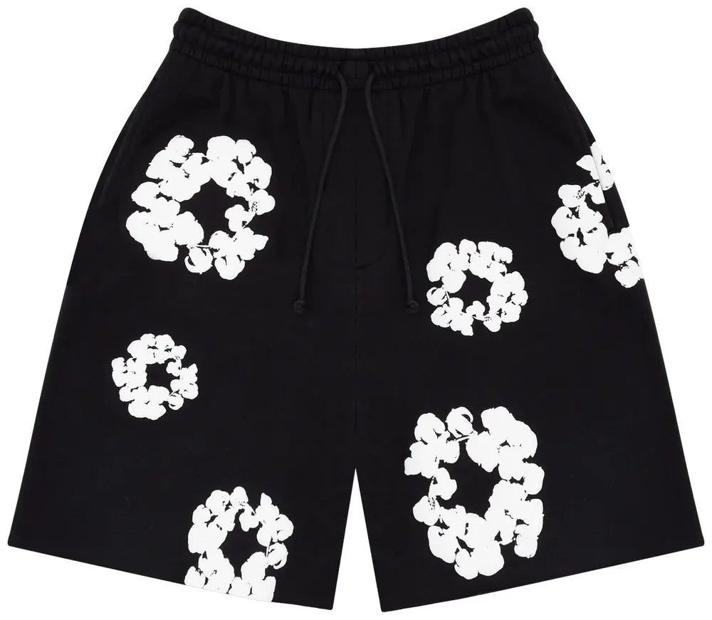 Denim Tears The Cotton Wreath Shorts Black