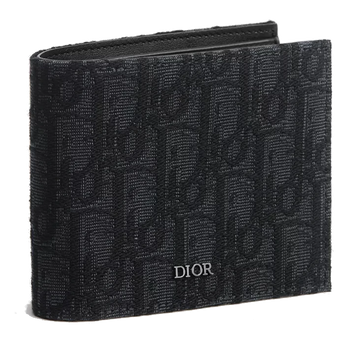 Dior Monogram Oblique Bifold Wallet Black