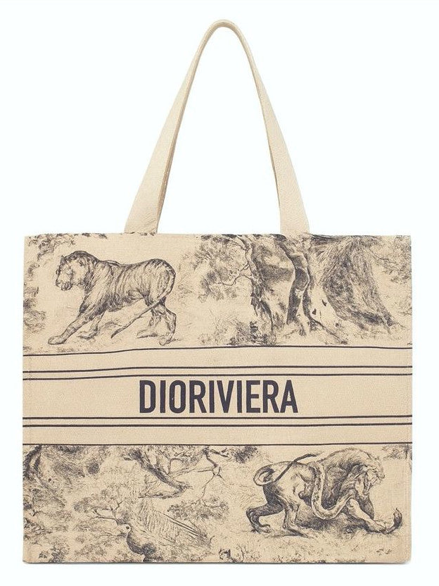 Dior Wild Riviera Tote Bag Linen