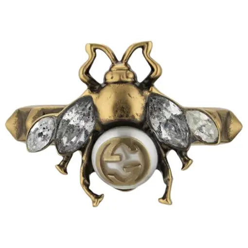 Gucci Gold Metal Bee Ring