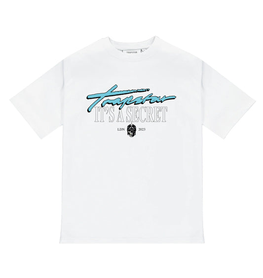 Trapstar Its A Secret SS Tee White/Teal