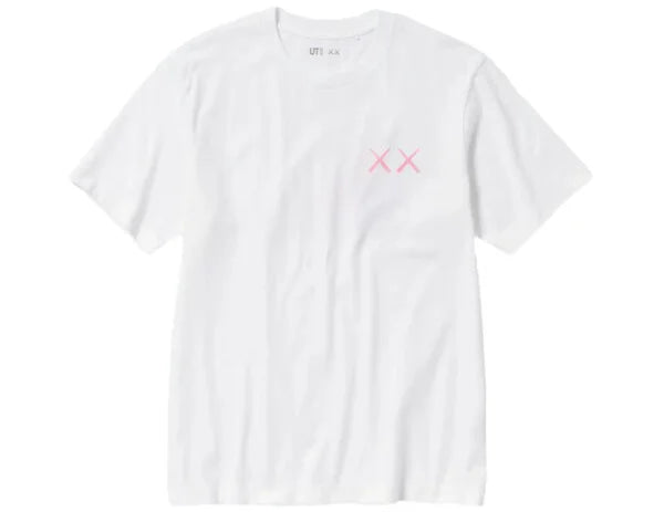 Kaws x Uniqlo Pink Figure White Tee