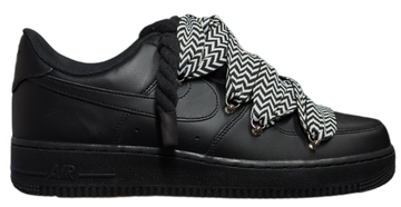 Nike Air Force 1 Low Rope Black & "Lanvin Black/White Laces"