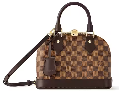 Louis Vuitton Alma BB Damier Ebene Canvas Handbag