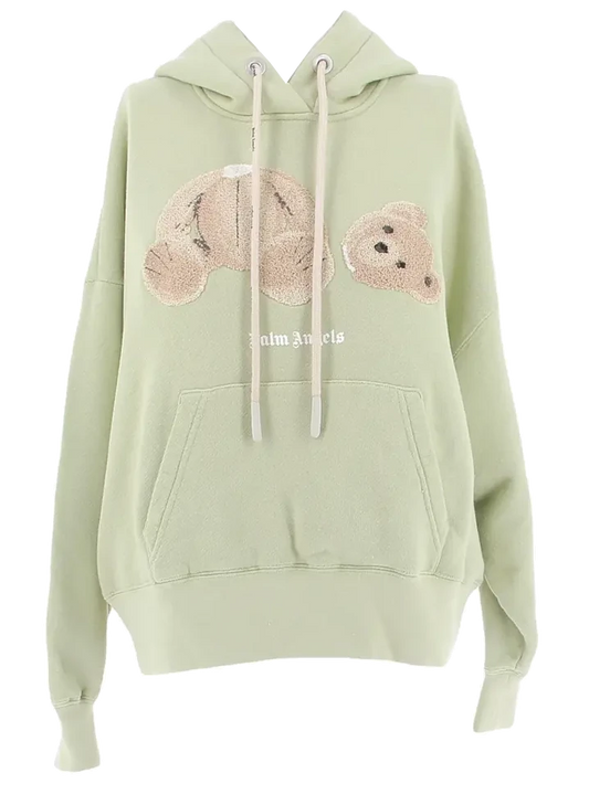Palm Angels Bear Green Hoodie