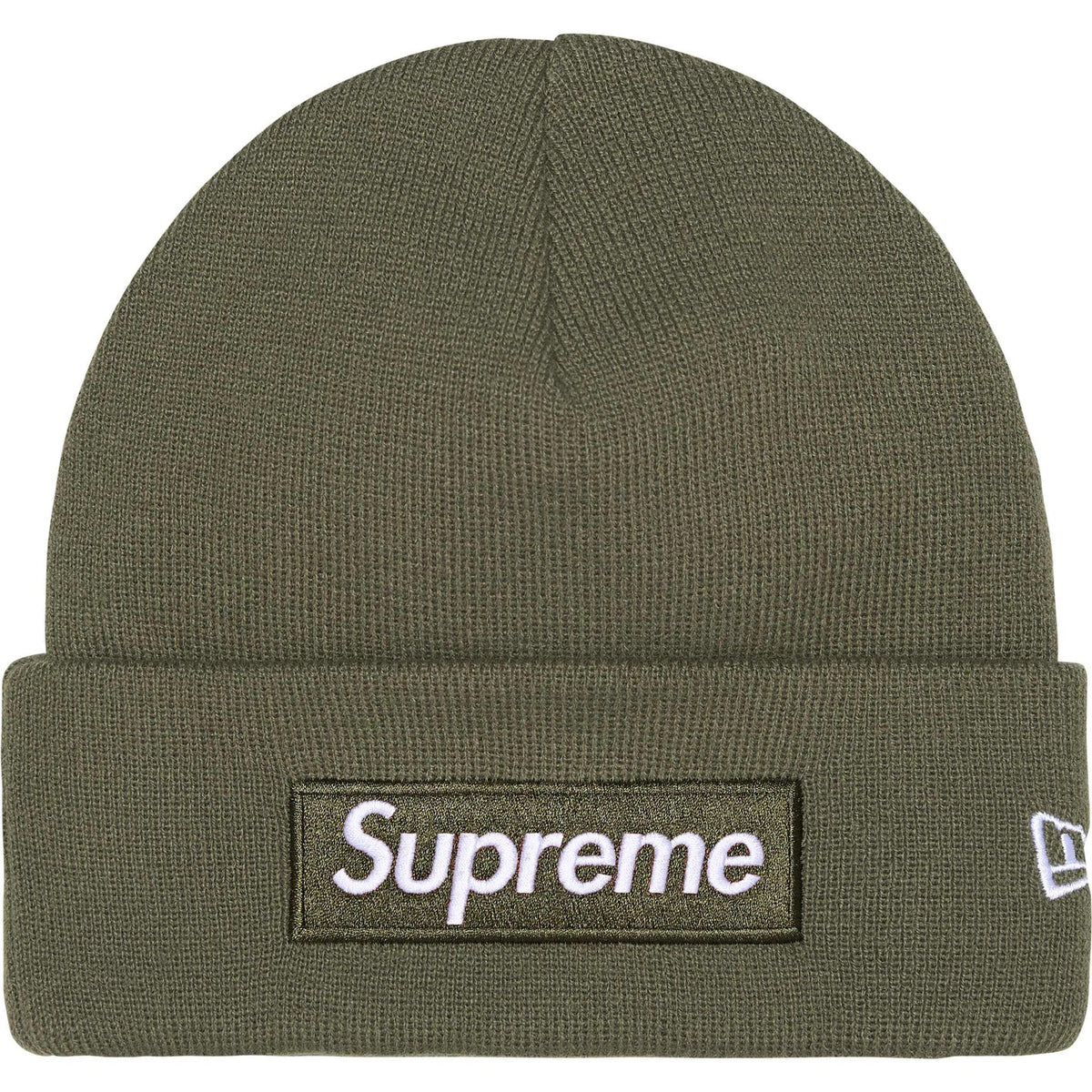 Supreme New Era Box Logo Beanie 'Light Olive' FW25