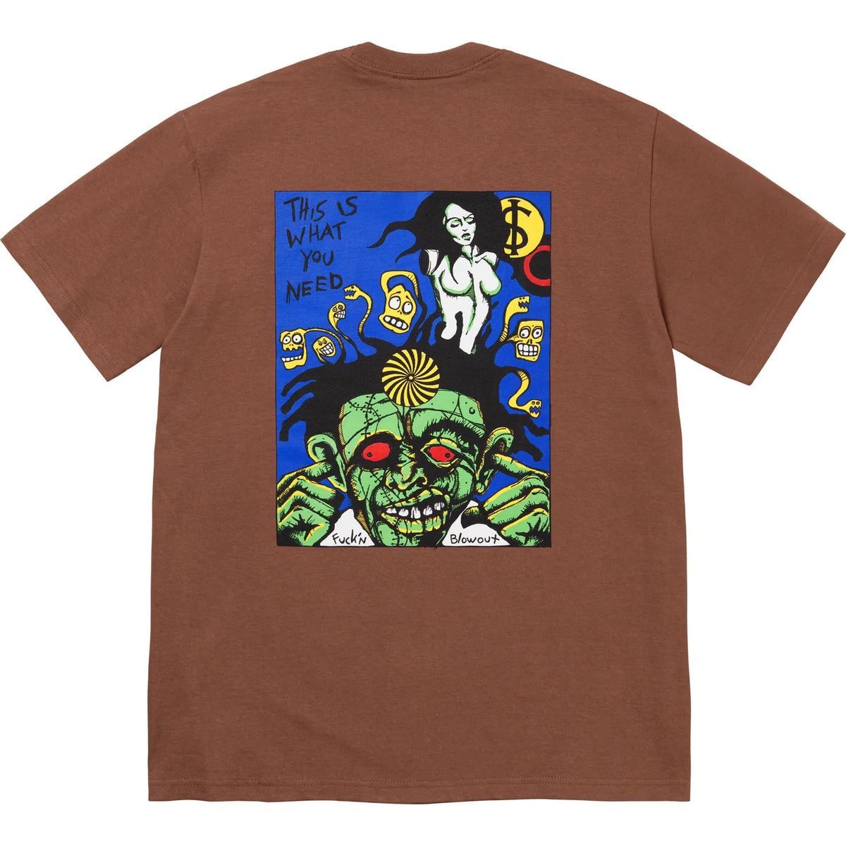 Supreme Fucking Blowout Tee Brown