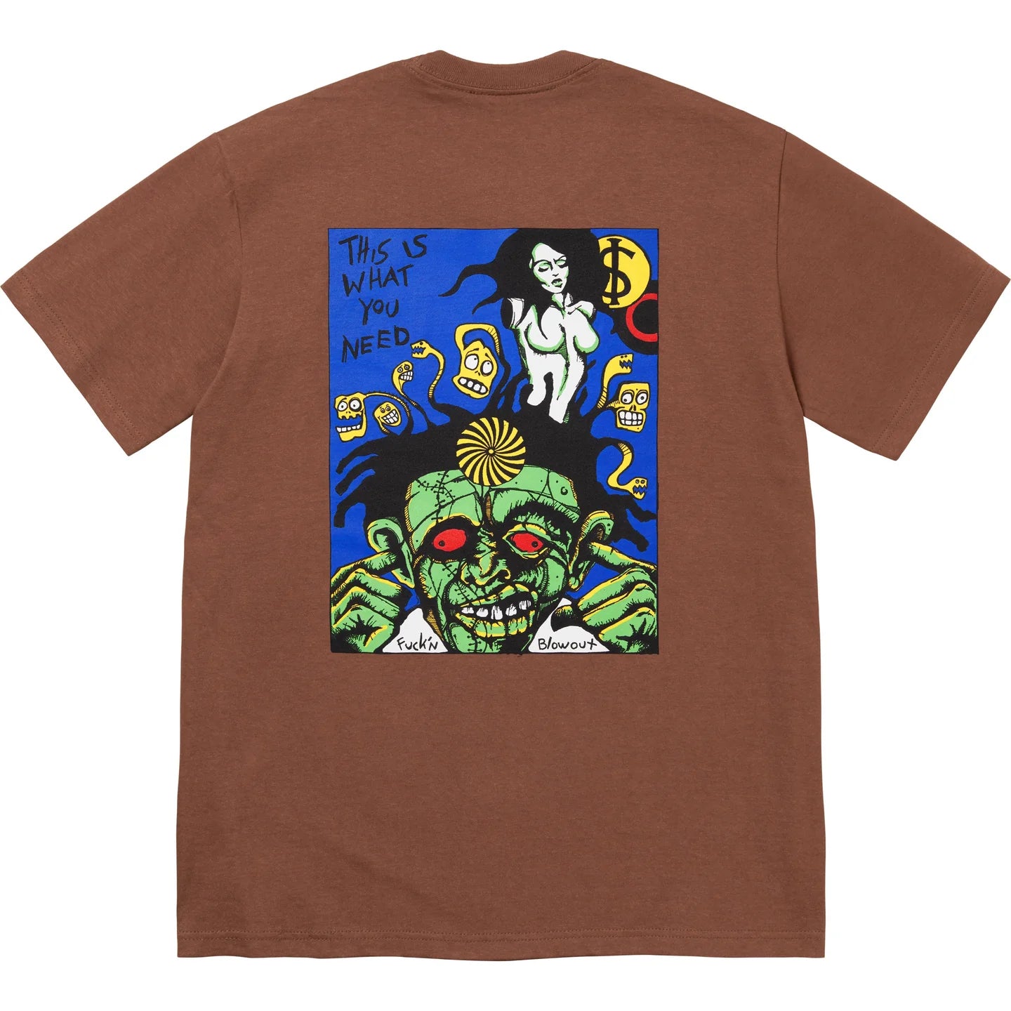 Supreme Fucking Blowout Tee Brown