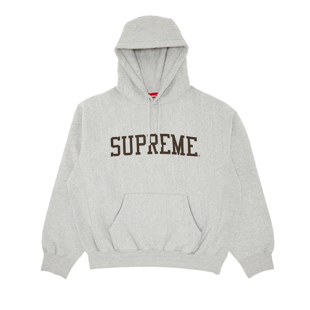 Supreme Big Logo Hoodie Grey