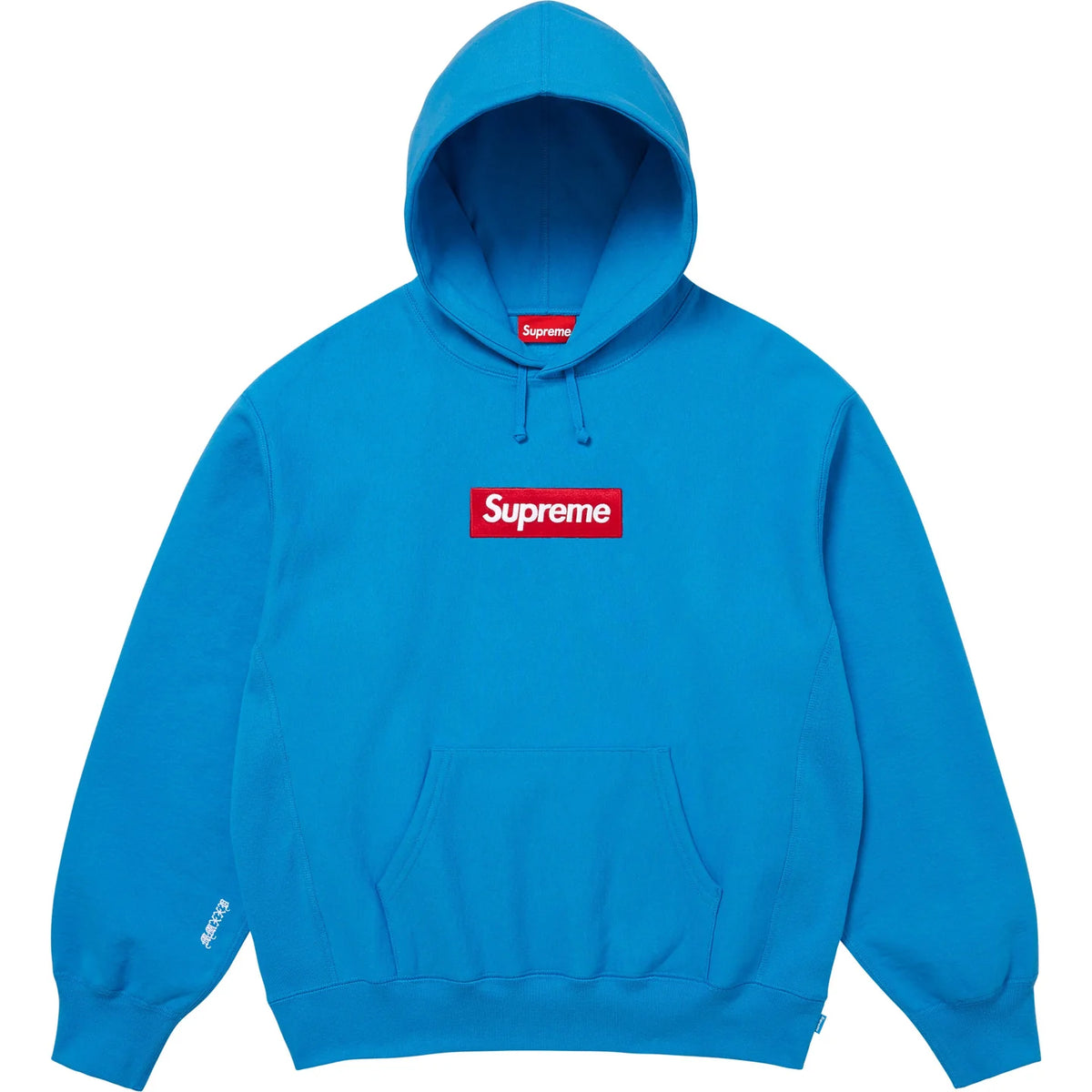 Supreme Box Logo Hooded Sweatshirt Cyan FW25