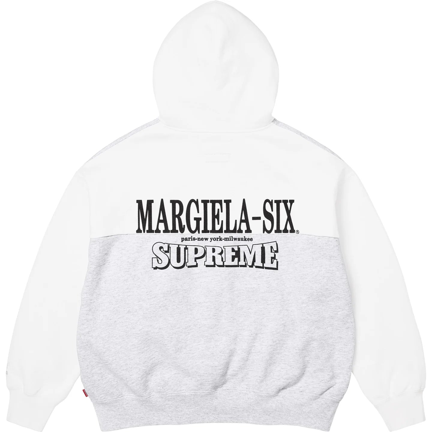 Supreme MM6 Maison Margiela Eagle Zip Up Hooded Sweatshirt Ash Grey