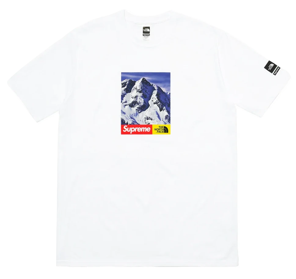 Supreme x The North Face Mountain Tee White