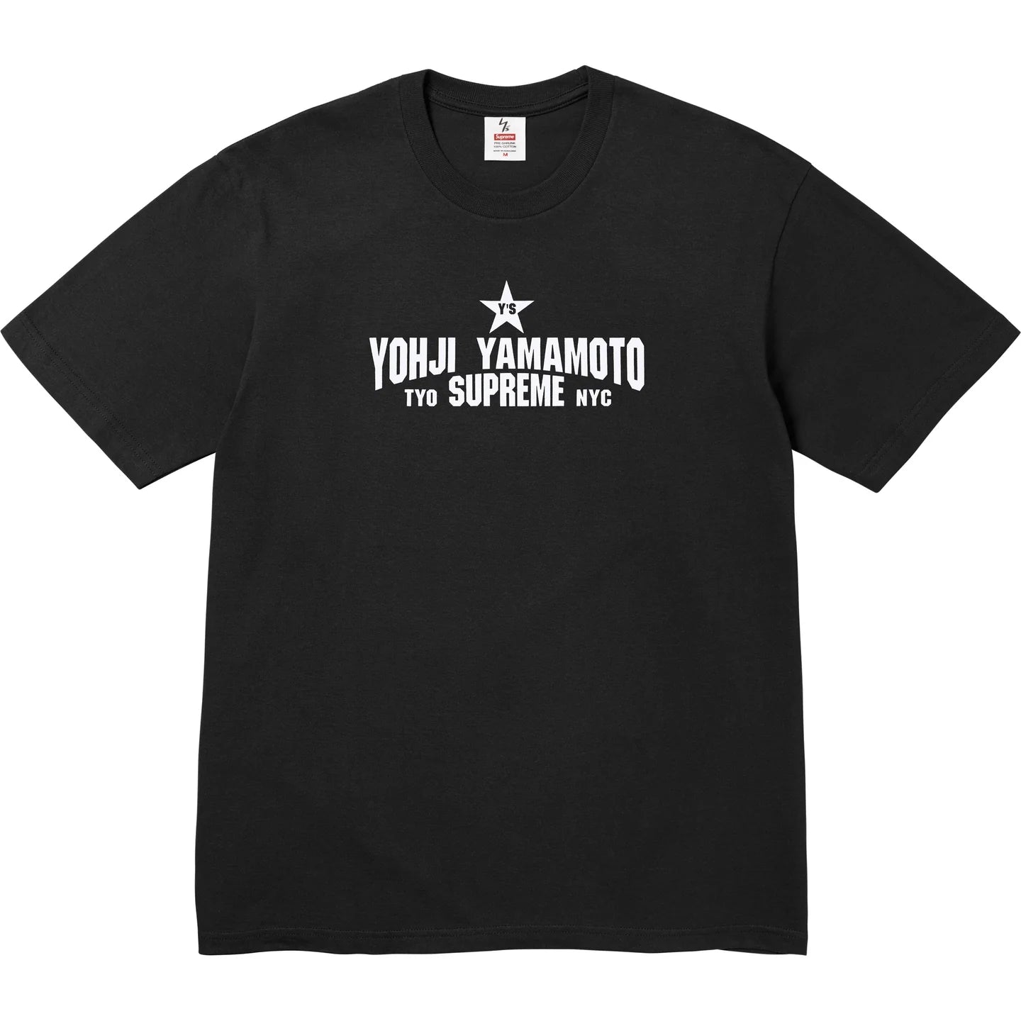 Supreme Y's Yohji Yamamoto Star Tee Black