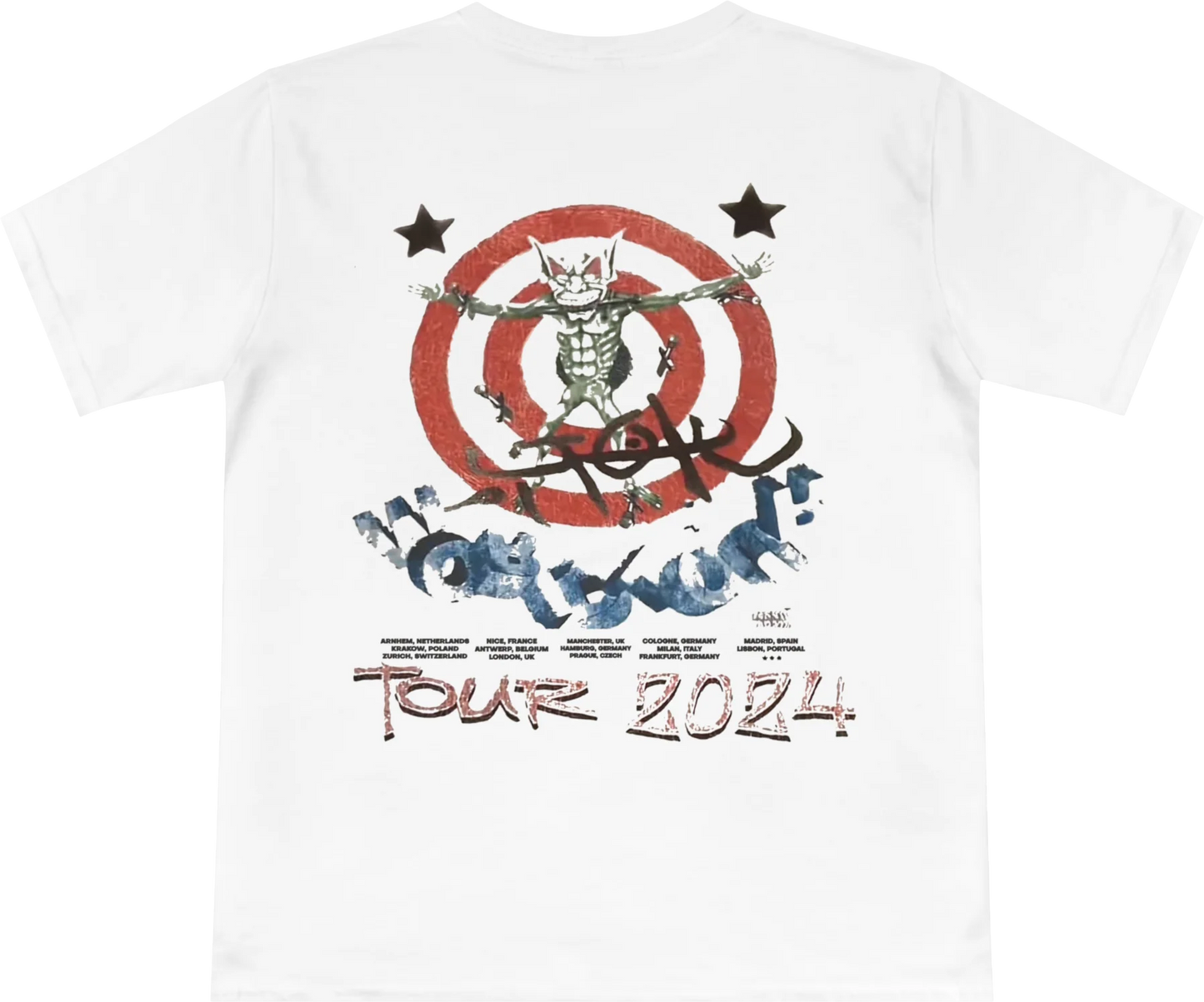 Travis Scott Utopia Circus Maximus Europe Tour 2024 Tee White