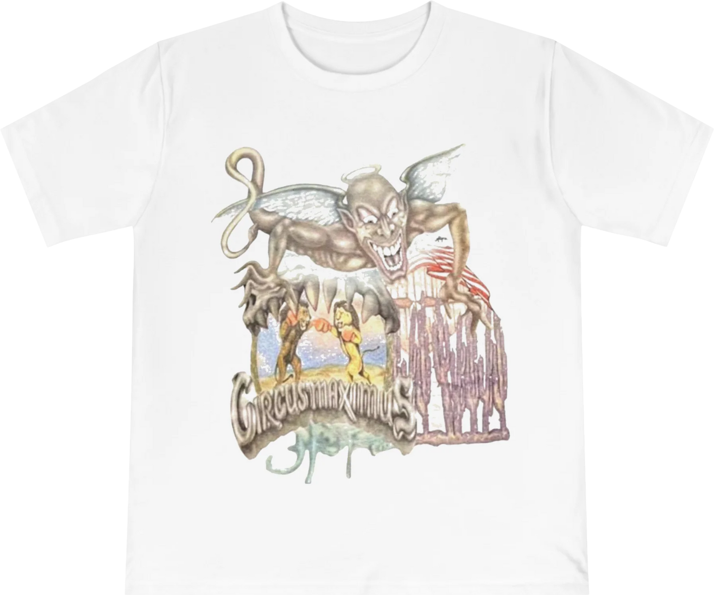 Travis Scott Utopia Circus Maximus Europe Tour 2024 Tee White