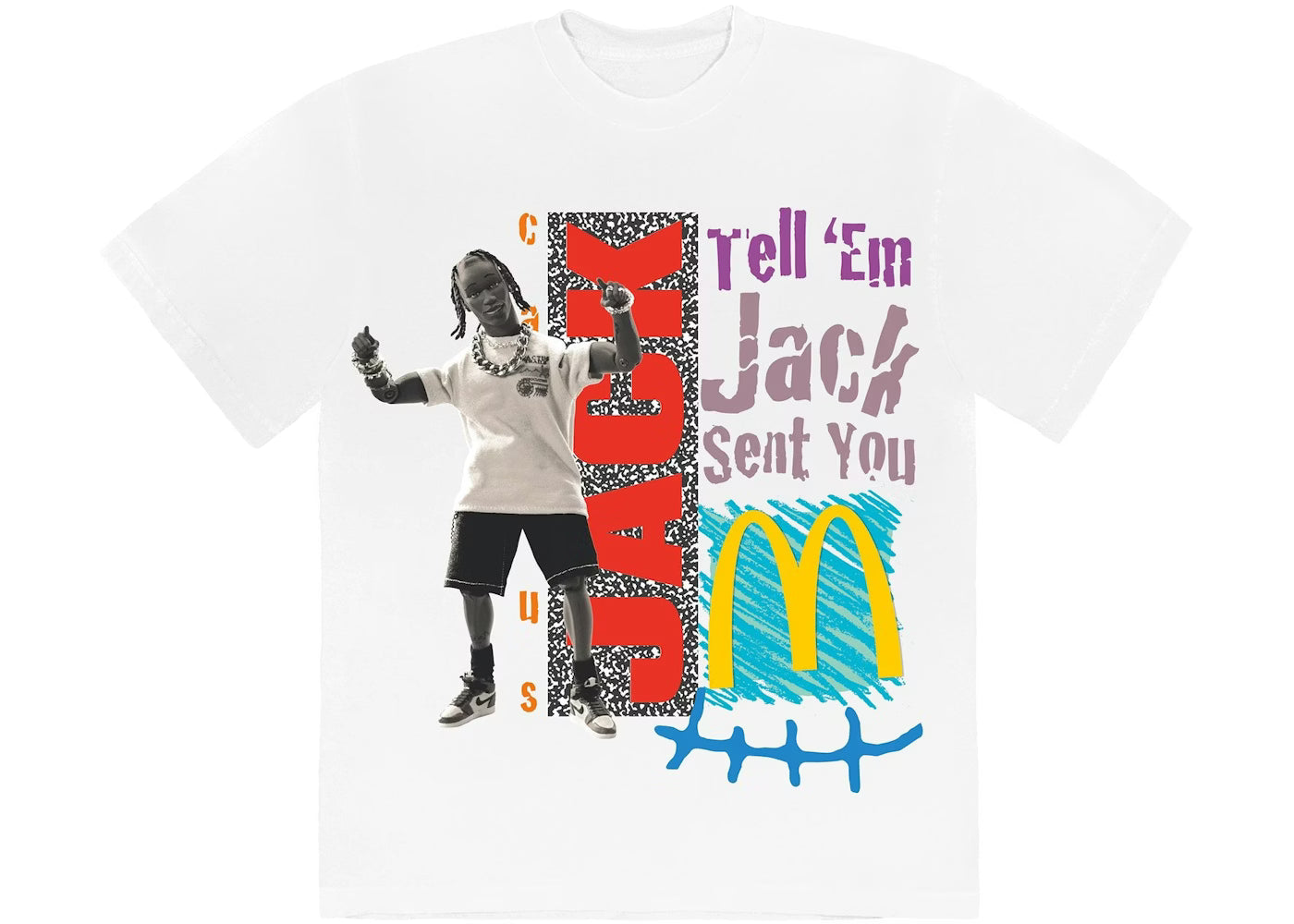 Travis Scott x McDonald's Jack Smile Tee White
