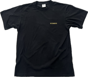 Vetements Classic Logo Tee Black