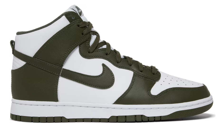 zielone cargo khaki wysokie buty nike dunk high cargo khaki