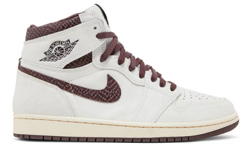 kremowe brązowe wysokie buty air jordan 1 high a ma maniere w kolaboracji z a ma maniere