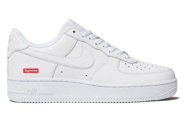 białe czerwone buty nike air force 1 supreme white w kolaboracji z supreme