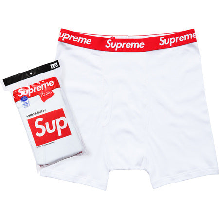 4 Pack Supreme x Hanes Bokserki
