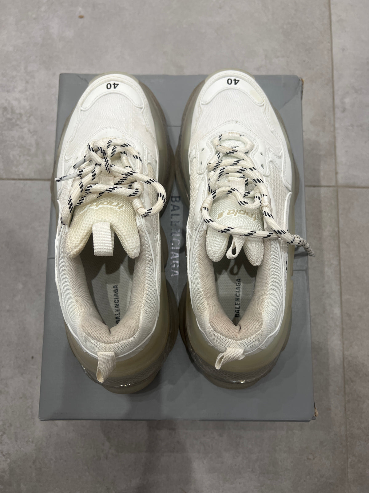 Balenciaga Triple S/3S Clearsole White