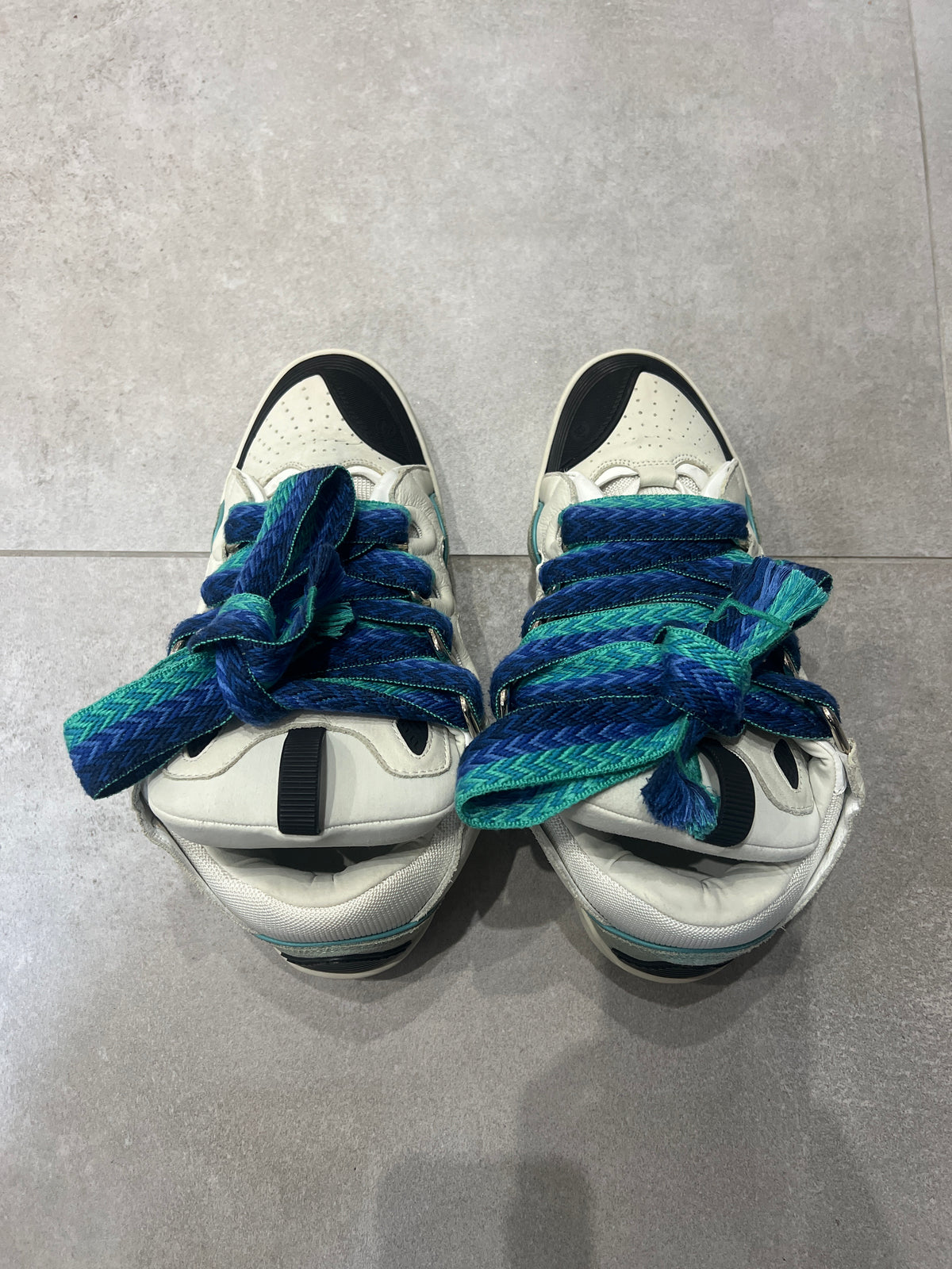 Lanvin Curb White Blue