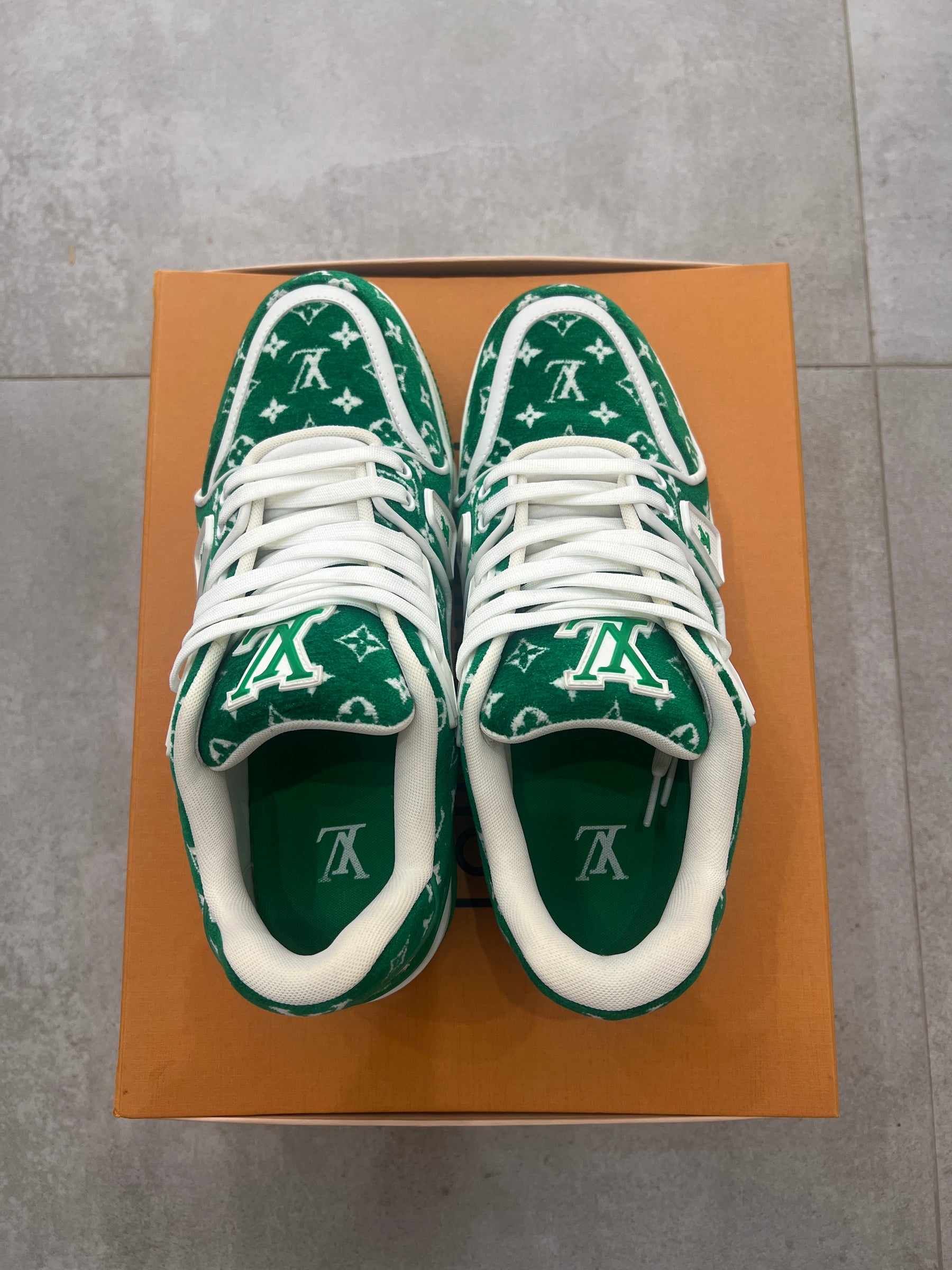 Louis Vuitton Trainer Green Textile