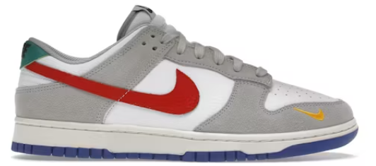 Nike Dunk Low Light Iron Ore Red Blue
