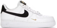 Nike Air Force 1 Low '07 Essential White Black Gold Mini Swoosh